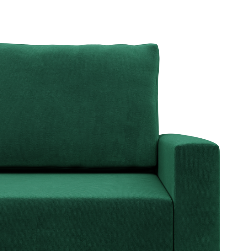 Ecksofa BLANK LL, Stoffart - Gruppe II, Füllung - Federung, Farbe - FLASCHENGRÜN