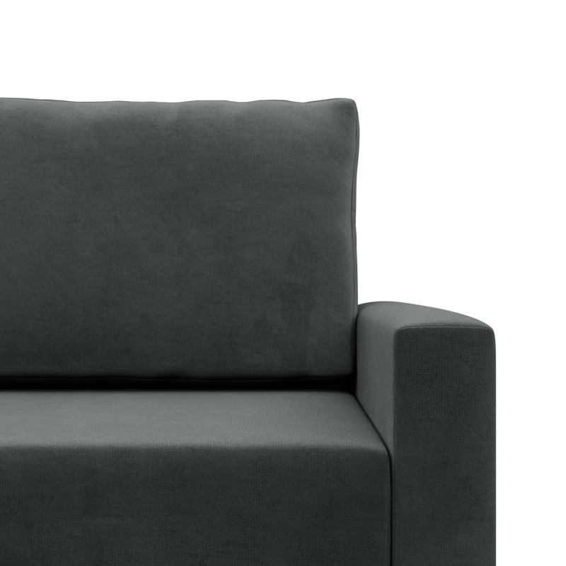 Ecksofa BLANK LL, Stoffart - Gruppe II, Füllung - Federkern, Farbe - DUNKELGRAU