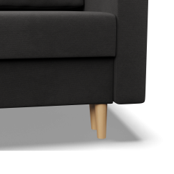 Ecksofa BLANK LO, Stoffart - I Gruppe, Füllung - Schaumstoff, Seite - LINKS, Farbe - GRAU