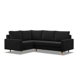Corner Sofa BLANK LO, Fabric Type - Group I, Filling - Foam, Side - LEFT, Color - BLACK