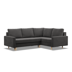 Кутовий диван BLANK LO, Тип тканини - I група, Наповнення - Пінне, Сторона - ПРАВА, Колір - СІРИЙ