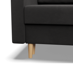 Ecksofa BLANK LO, Stoffart - Gruppe I, Füllung - Schaumstoff, Seite - RECHTS, Farbe - GRAU