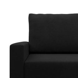 Narożnik BLANK LO , Rodzaj tkaniny - I grupa, Wypełnienie - Piankowe, Strona - PRAWA, Kolor - CZARNY