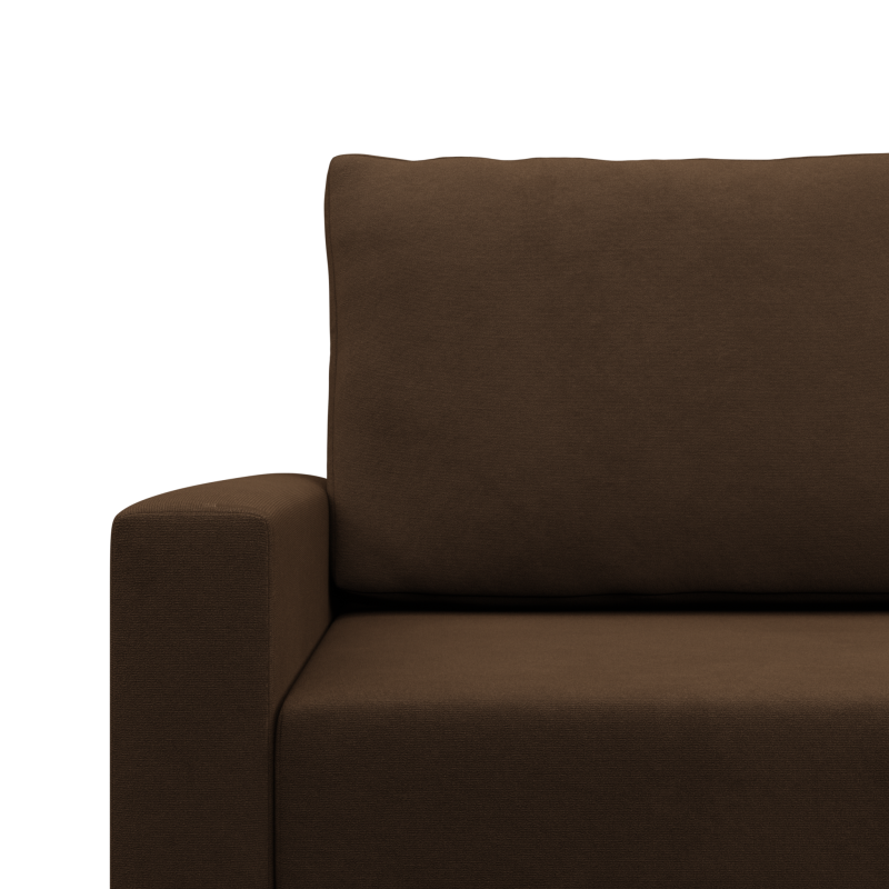 Ecksofa BLANK LO, Stoffart - Gruppe I, Füllung - Schaumstoff, Seite - RECHTS, Farbe - BRAUN