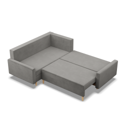 Ecksofa BLANK LO, Stoffart - Gruppe II, Füllung - Federkern, Seite - LINKS, Farbe - HELLGRAU