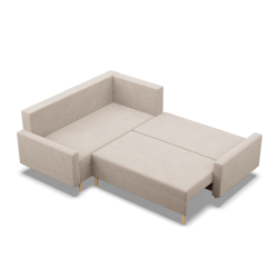 Ecksofa BLANK LO, Stoffart - Gruppe II, Füllung - Federkern, Seite - LINKS, Farbe - BEIGE