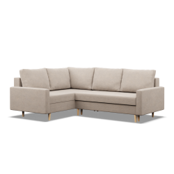 Ecksofa BLANK LO, Stoffart - Gruppe II, Füllung - Federkern, Seite - LINKS, Farbe - BEIGE