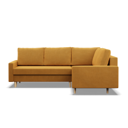 Ecksofa BLANK LO, Stoffart - Gruppe II, Füllung - Federkern, Seite - RECHTS, Farbe - GELB