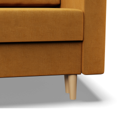 Ecksofa BLANK LO, Stoffart - Gruppe II, Füllung - Federkern, Seite - RECHTS, Farbe - GELB