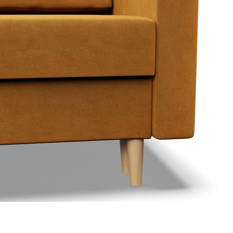 Ecksofa BLANK LO, Stoffart - Gruppe II, Füllung - Federkern, Seite - RECHTS, Farbe - GELB