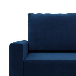 Ecksofa BLANK LO, Stoffart - Gruppe II, Füllung - Federkern, Seite - RECHTS, Farbe - DUNKELBLAU