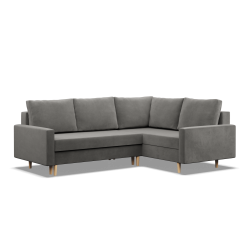 Corner Sofa BLANK LO, Fabric Type - Group II, Filling - Spring, Side - RIGHT, Color - LIGHT GRAY