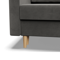 Ecksofa BLANK LO, Stoffart - Gruppe II, Füllung - Federkern, Seite - RECHTS, Farbe - HELLGRAU