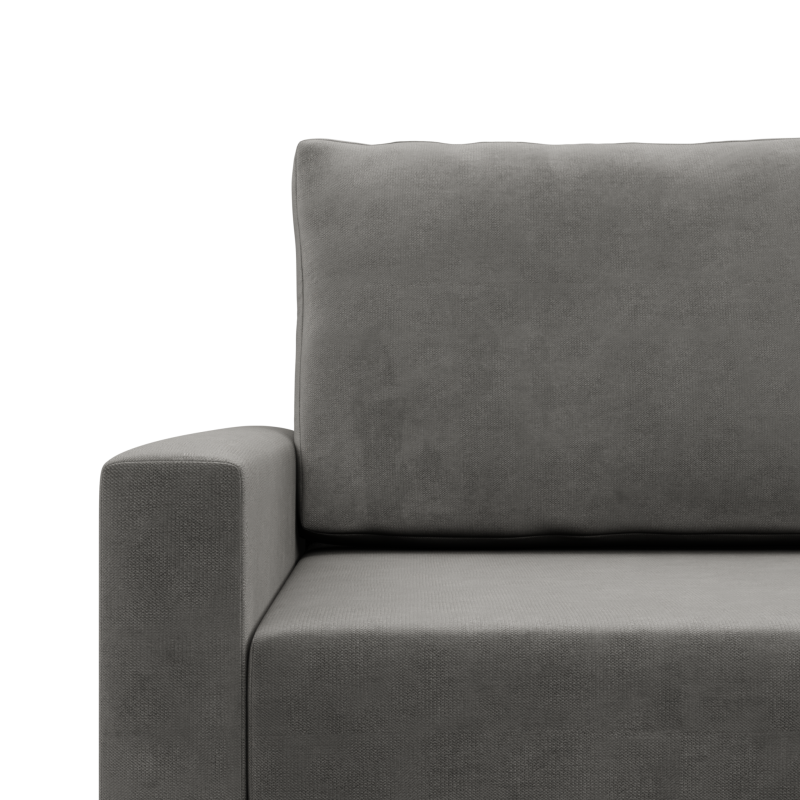 Ecksofa BLANK LO, Stoffart - Gruppe II, Füllung - Federkern, Seite - RECHTS, Farbe - HELLGRAU