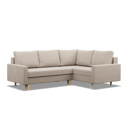 Ecksofa BLANK LO, Stoffart - Gruppe II, Füllung - Federkern, Seite - RECHTS, Farbe - BEIGE