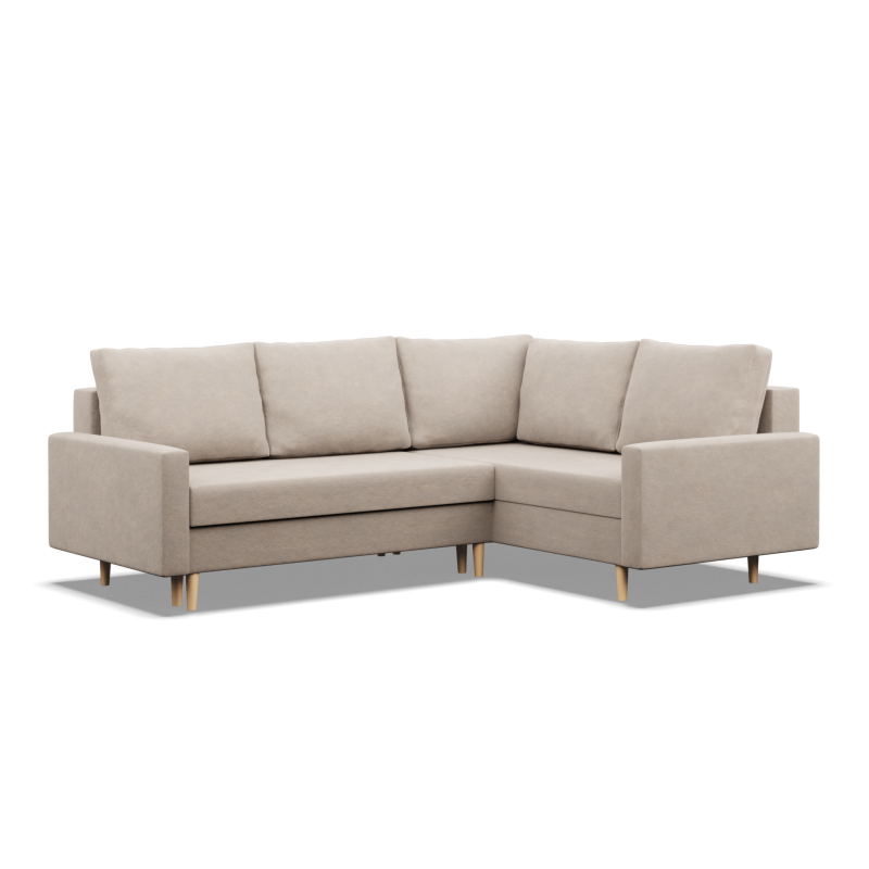 Ecksofa BLANK LO, Stoffart - Gruppe II, Füllung - Federkern, Seite - RECHTS, Farbe - BEIGE