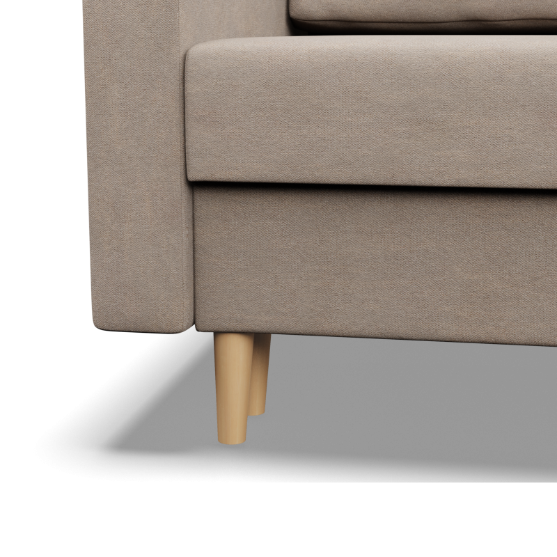 Ecksofa BLANK LO, Stoffart - Gruppe II, Füllung - Federkern, Seite - RECHTS, Farbe - BEIGE