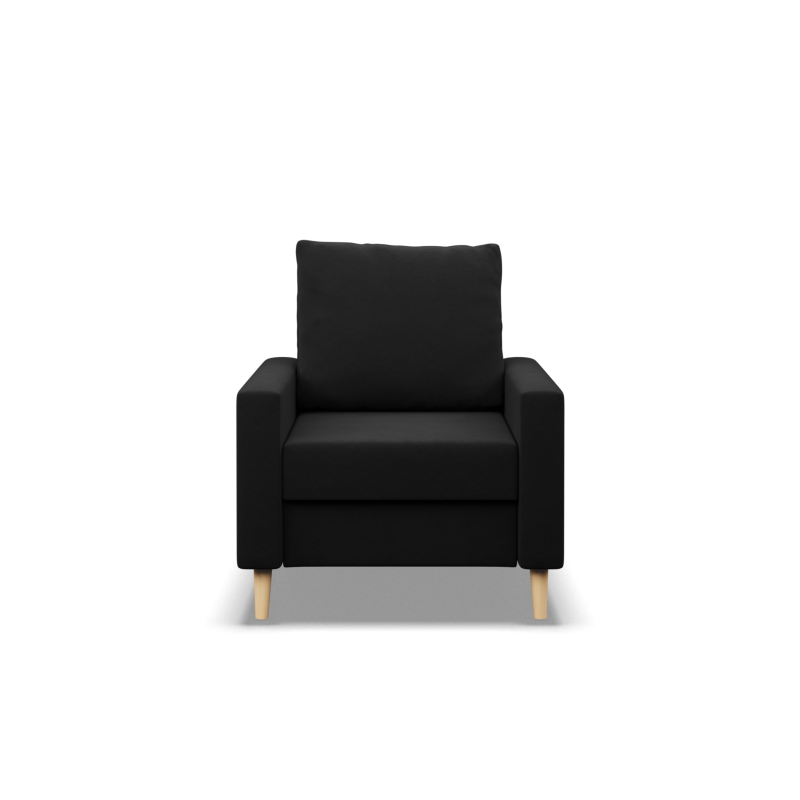 Sillón BLANK, Tipo de tela - Grupo I, Relleno - Espuma, Color - NEGRO