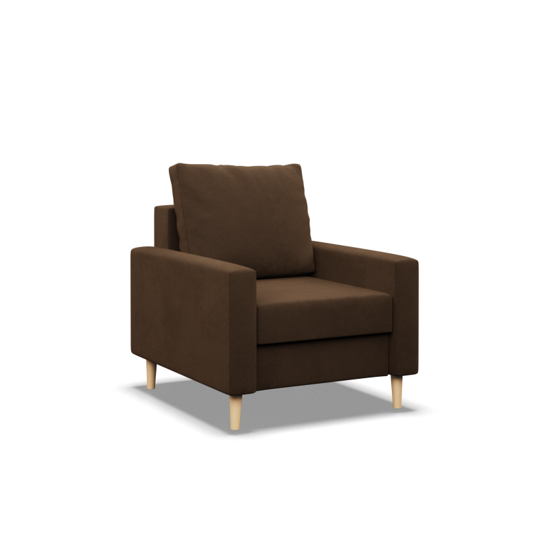 Sillón BLANK, Tipo de tela - Grupo I, Relleno - Espuma, Color - MARRÓN