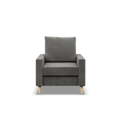 Sillón BLANK, Tipo de tela - Grupo II, Relleno - De muelles, Color - GRIS CLARO