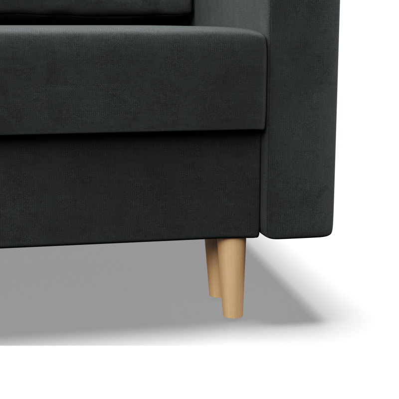 Armchair BLANK, Fabric type - Group II, Filling - Spring, Color - DARK GRAY