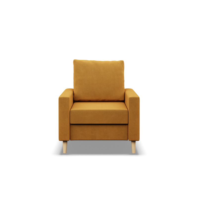 BLANK Armchair, Type of Fabric - Group II, Filling - Spring, Color - YELLOW