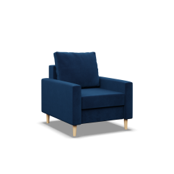BLANK Armchair, Fabric Type - Group II, Filling - Spring, Color - NAVY BLUE