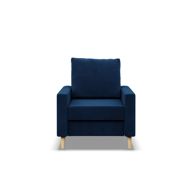 Sessel BLANK, Stoffart - Gruppe II, Füllung - Federkern, Farbe - MARINEBLAU