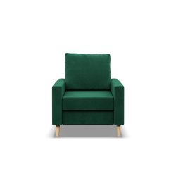 Крісло BLANK, Тип тканини - II група, Наповнення - Пружинне, Колір - Пляшково-зелений