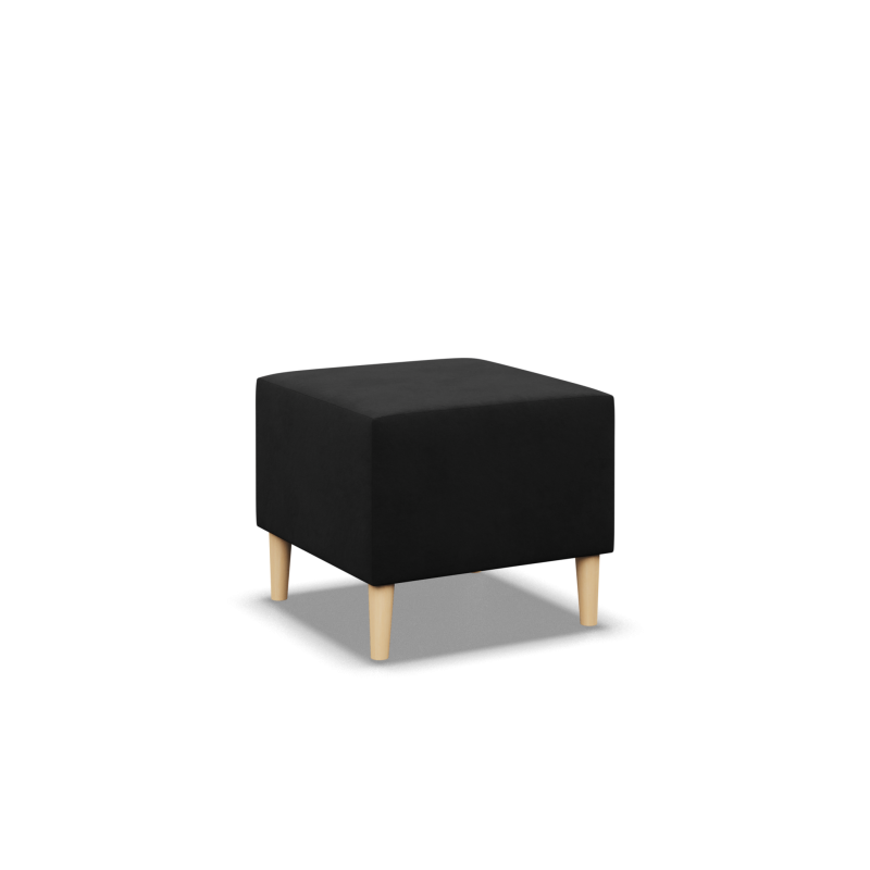 Pouf BLANK, Stoffart - Gruppe I, Farbe - SCHWARZ, Größe - 50x50