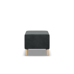 Puff BLANK, Stoffart - Gruppe II, Farbe - DUNKELGRAU, Größe - 50x50