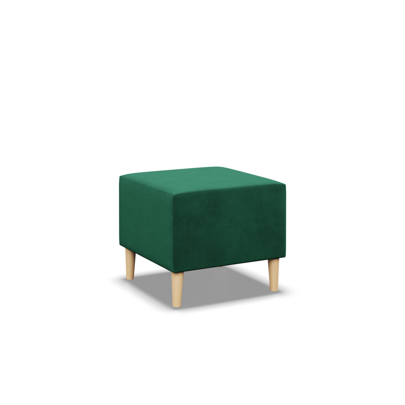 Pufa BLANK , Rodzaj tkaniny - II grupa, Kolor - BUTELKOWA ZIELEŃ, Wymiar - 50x50