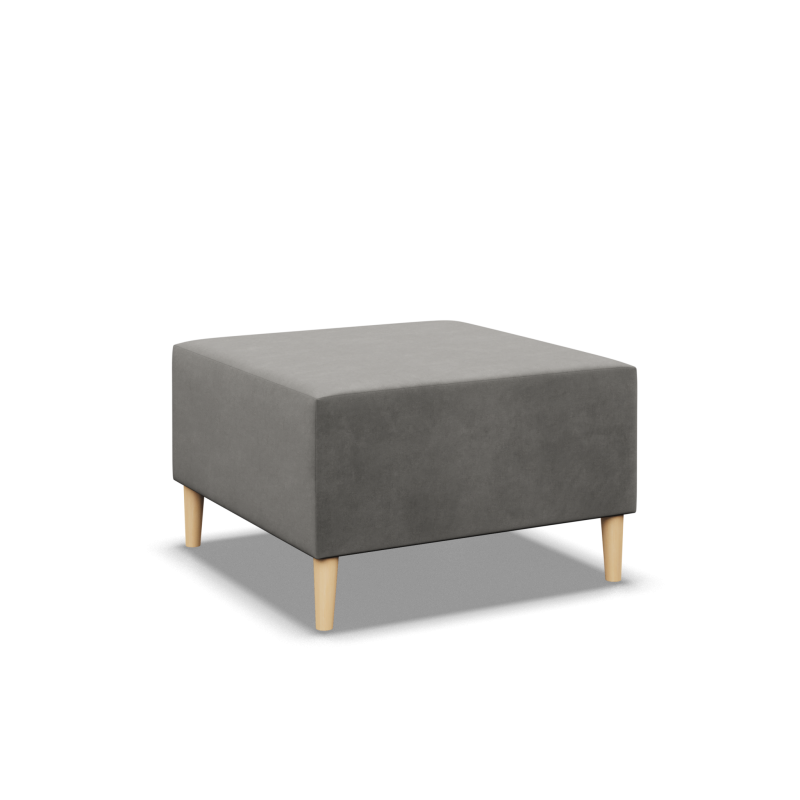 Pufa BLANK , Rodzaj tkaniny - II grupa, Kolor - JASNY SZARY, Wymiar - 70x70