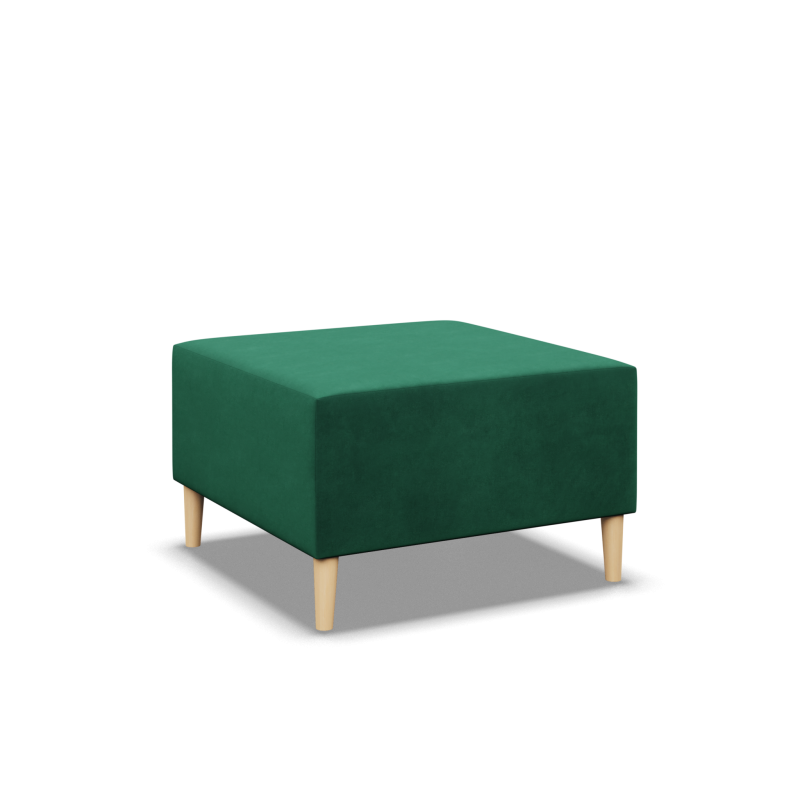 Pufa BLANK , Rodzaj tkaniny - II grupa, Kolor - BUTELKOWA ZIELEŃ, Wymiar - 70x70