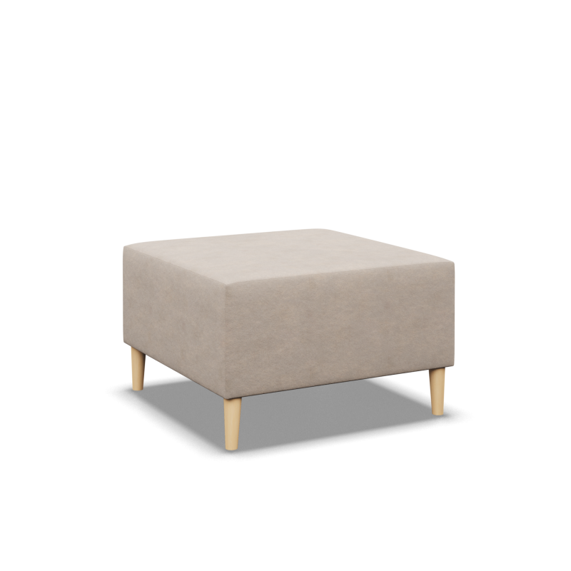 Pufa BLANK , Rodzaj tkaniny - II grupa, Kolor - BEŻOWY, Wymiar - 70x70