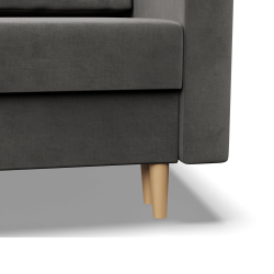 Ecksofa BLANK U, Stoffart - Gruppe II, Füllung - Federkern, Farbe - HELLGRAU