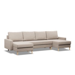 Ecksofa BLANK U, Stoffart - II Gruppe, Füllung - Federkern, Farbe - BEIGE