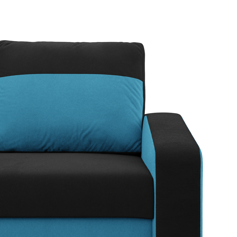 Sofa ORION , Kolor - CZARNY + TURKUS