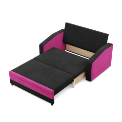 Sofa ORION, Farbe - SCHWARZ + FUCHSIA