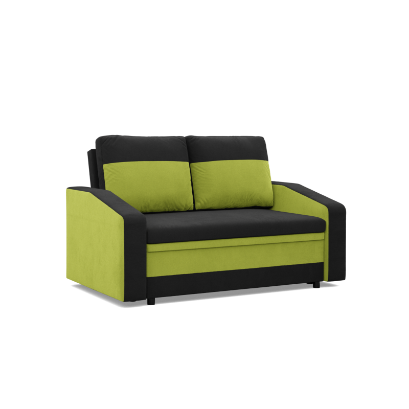 Sofa ORION , Kolor - CZARNY + LIMONKA