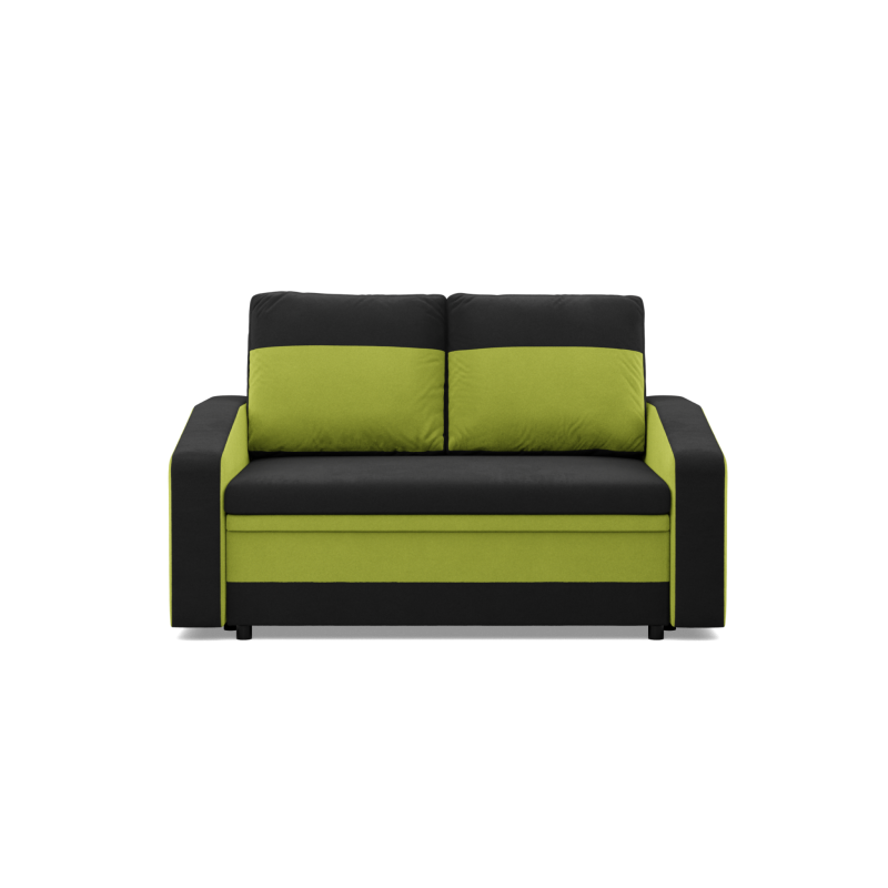 Sofa ORION, Farbe - SCHWARZ + LIMETTE