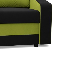 Sofa ORION , Kolor - CZARNY + LIMONKA