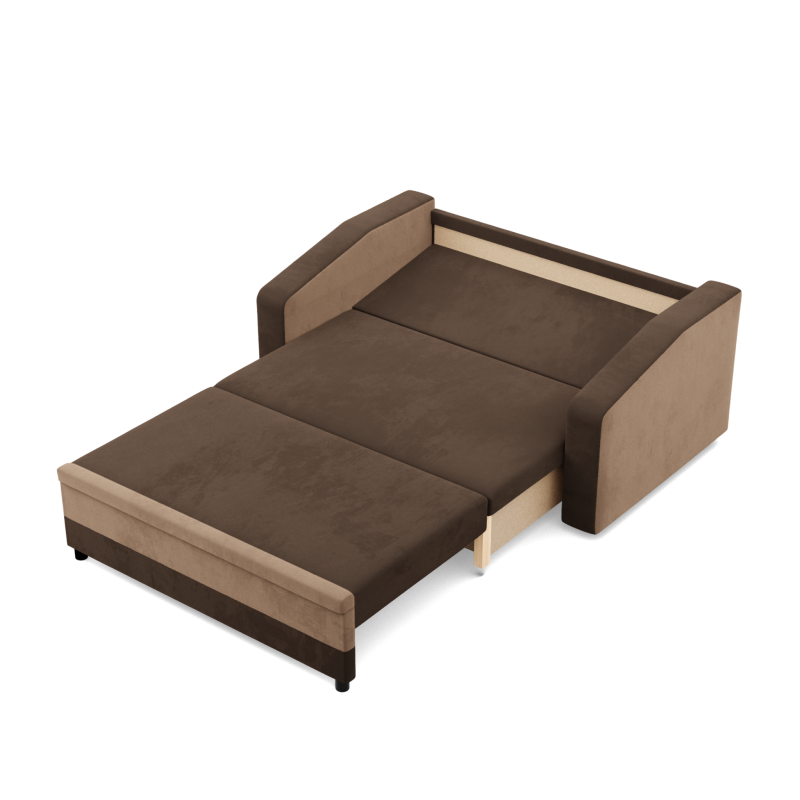 Sofa ORION, Farbe - BRAUN + CAPPUCCINO