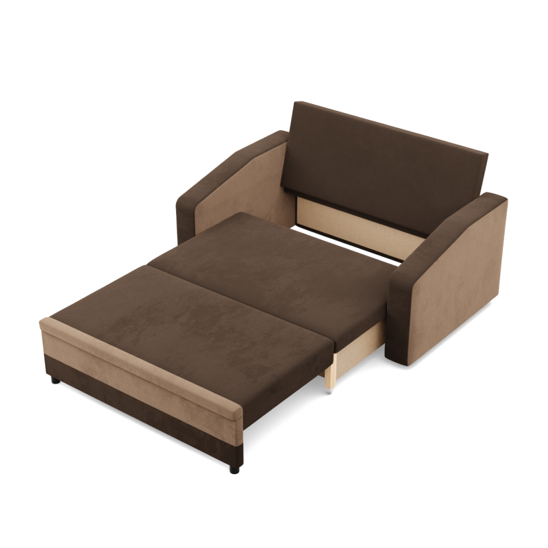 Sofa ORION, Farbe - BRAUN + CAPPUCCINO