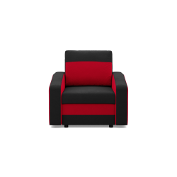 Sessel ORION, Füllung - Schaumstoff, Farbe - SCHWARZ + ROT