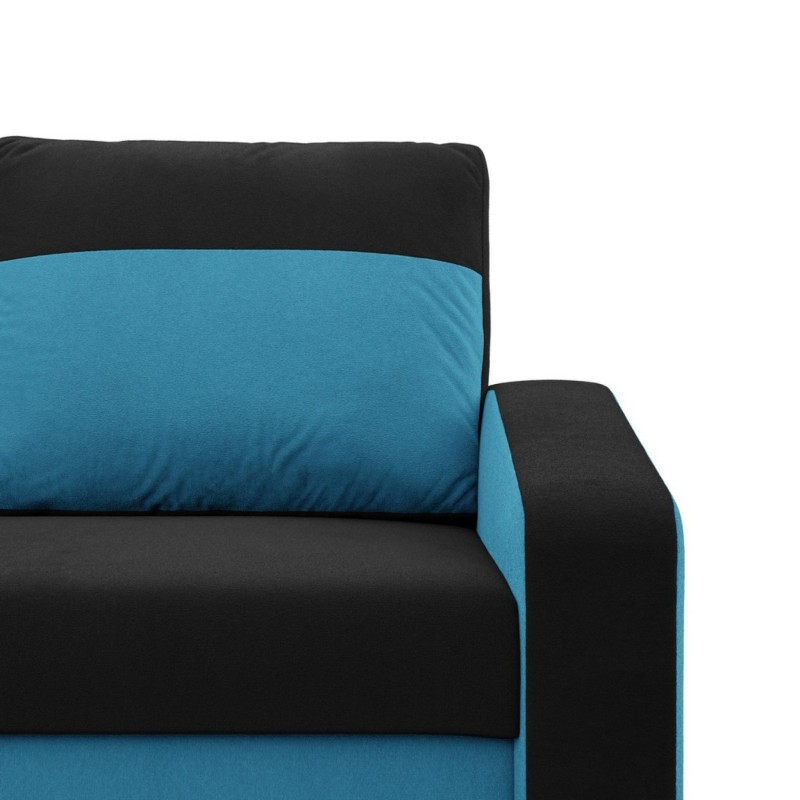 ORION Armchair, Filling - Foam, Color - BLACK + TURQUOISE