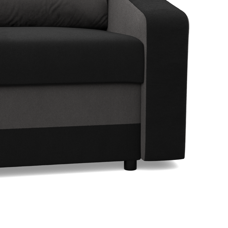 ORION Armchair, Filling - Foam, Color - BLACK + GRAY