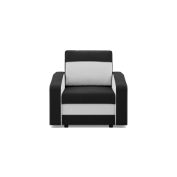 ORION Armchair, Filling - Foam, Color - BLACK + WHITE