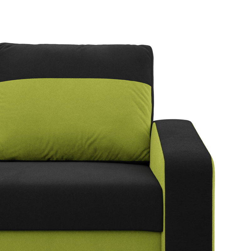 ORION Armchair, Filling - Foam, Color - BLACK + LIME