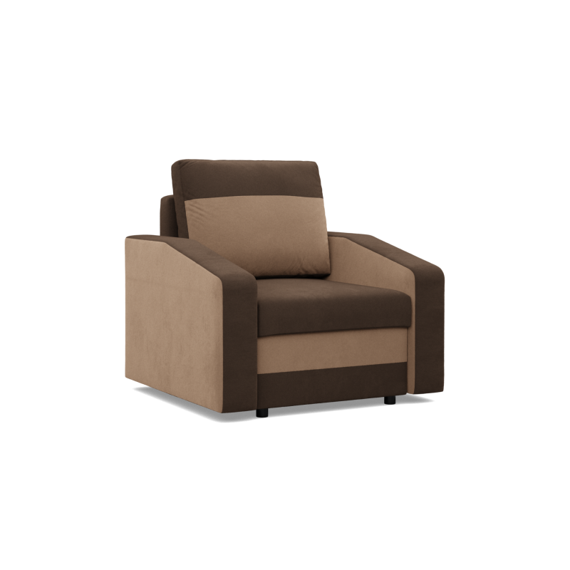ORION Armchair, Filling - Foam, Color - GRAY + BLACK